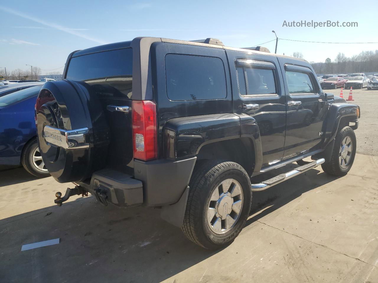 2007 Hummer H3  Черный vin: 5GTDN13E378183771