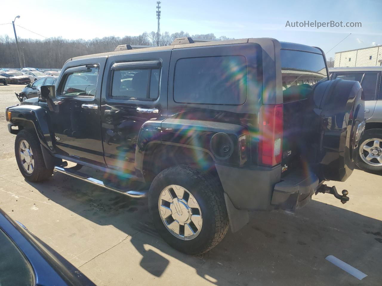 2007 Hummer H3  Черный vin: 5GTDN13E378183771