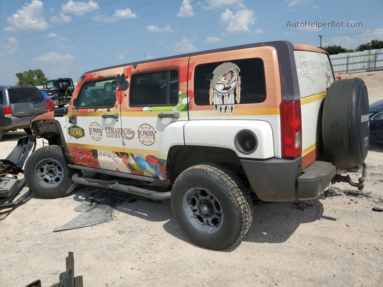 2007 Hummer H3  Orange vin: 5GTDN13E378236338