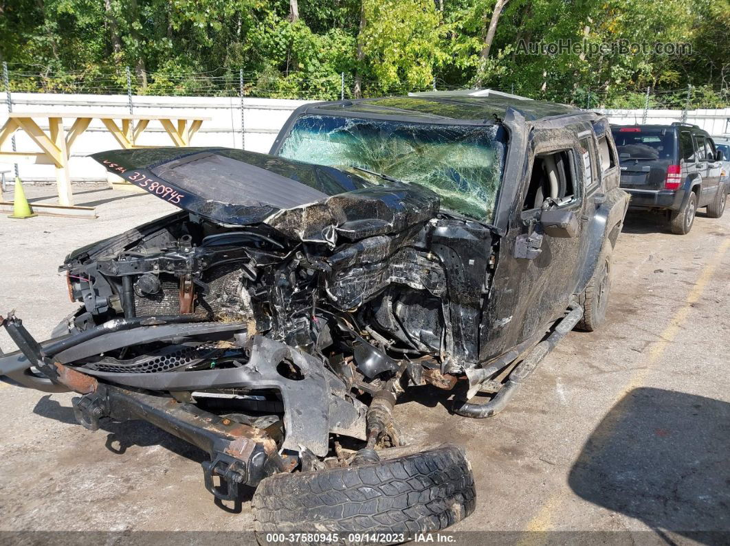 2007 Hummer H3 Suv Black vin: 5GTDN13E378244679