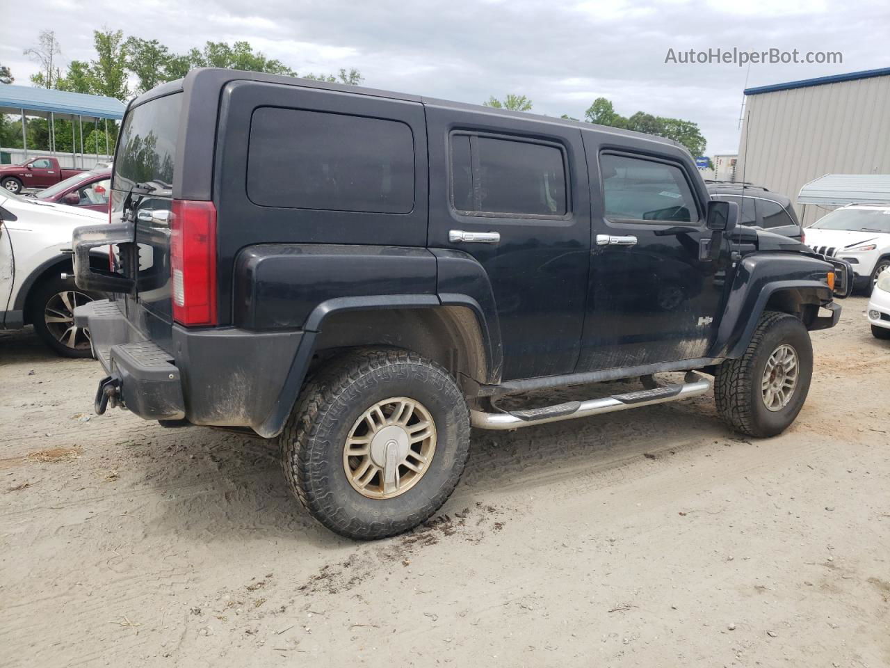 2007 Hummer H3  Черный vin: 5GTDN13E378248618