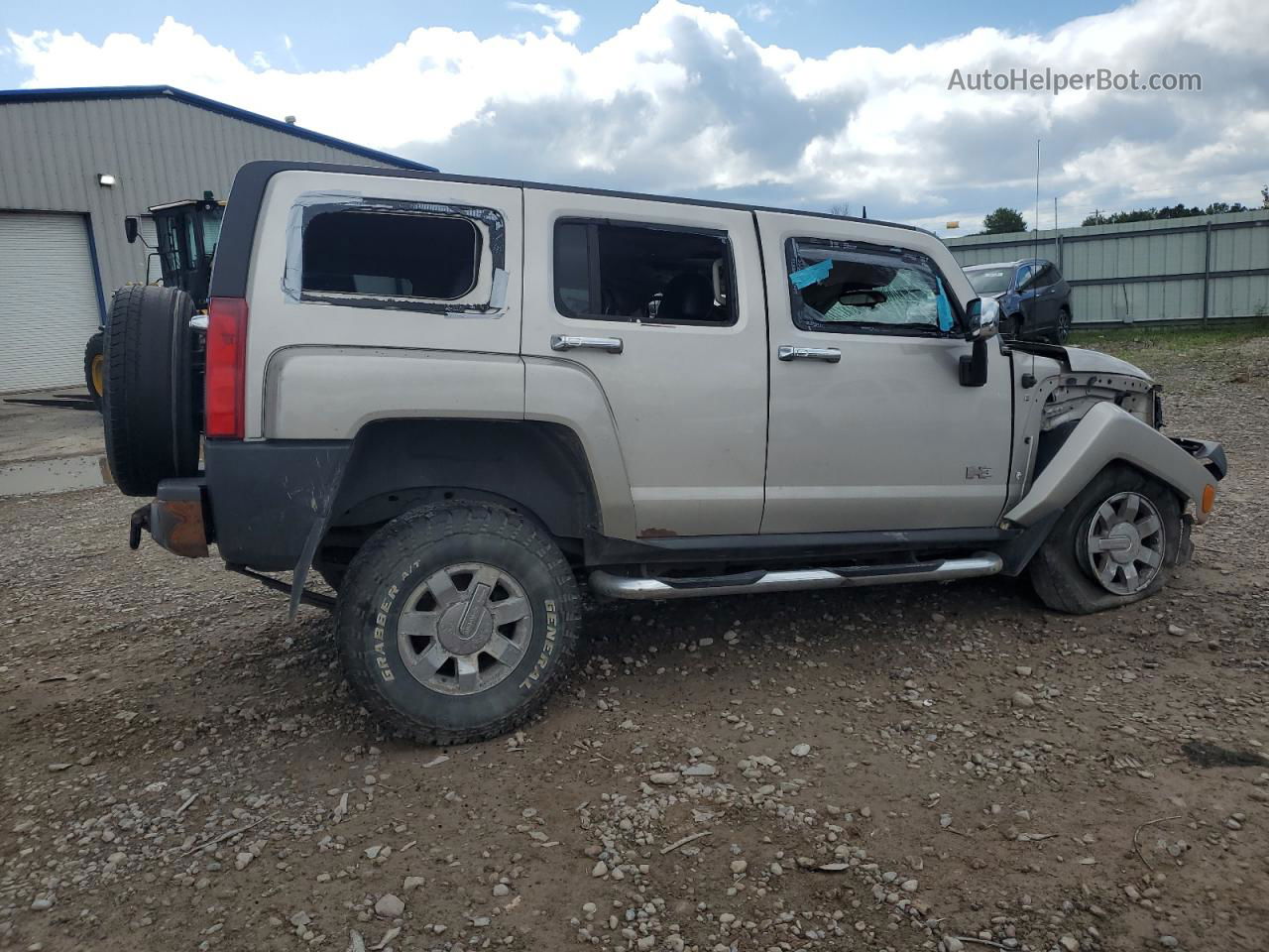 2007 Hummer H3  Gray vin: 5GTDN13E478122879