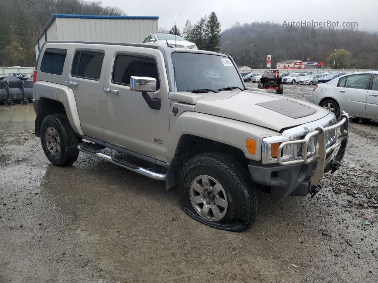 2007 Hummer H3  Серебряный vin: 5GTDN13E478197789