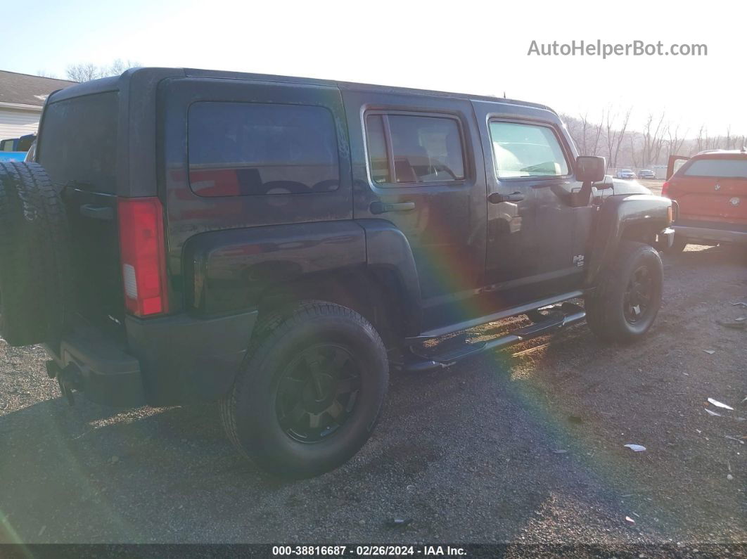 2007 Hummer H3 Suv   Black vin: 5GTDN13E478240849