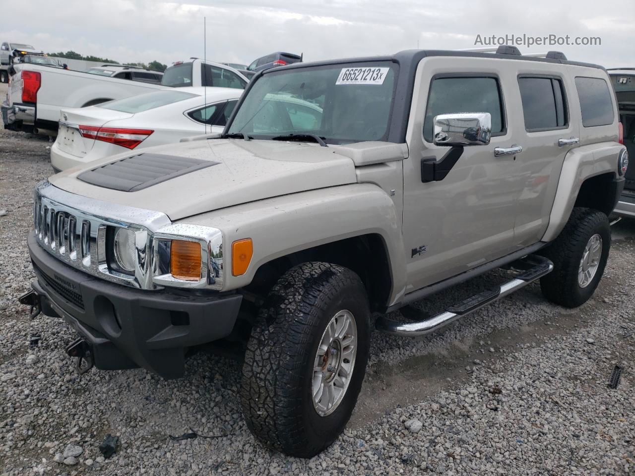 2007 Hummer H3  Silver vin: 5GTDN13E478244142