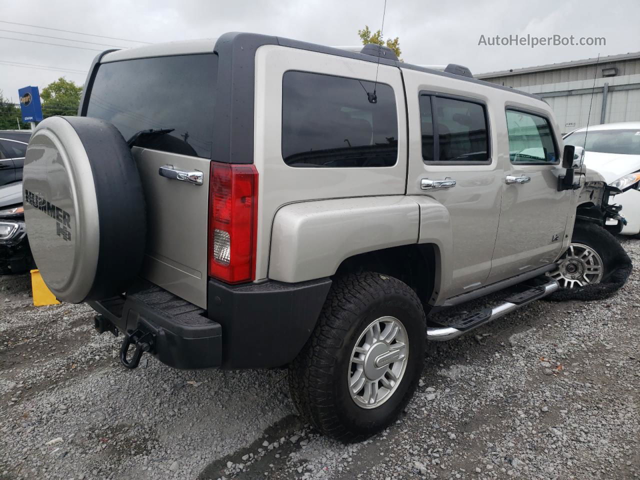 2007 Hummer H3  Silver vin: 5GTDN13E478244142