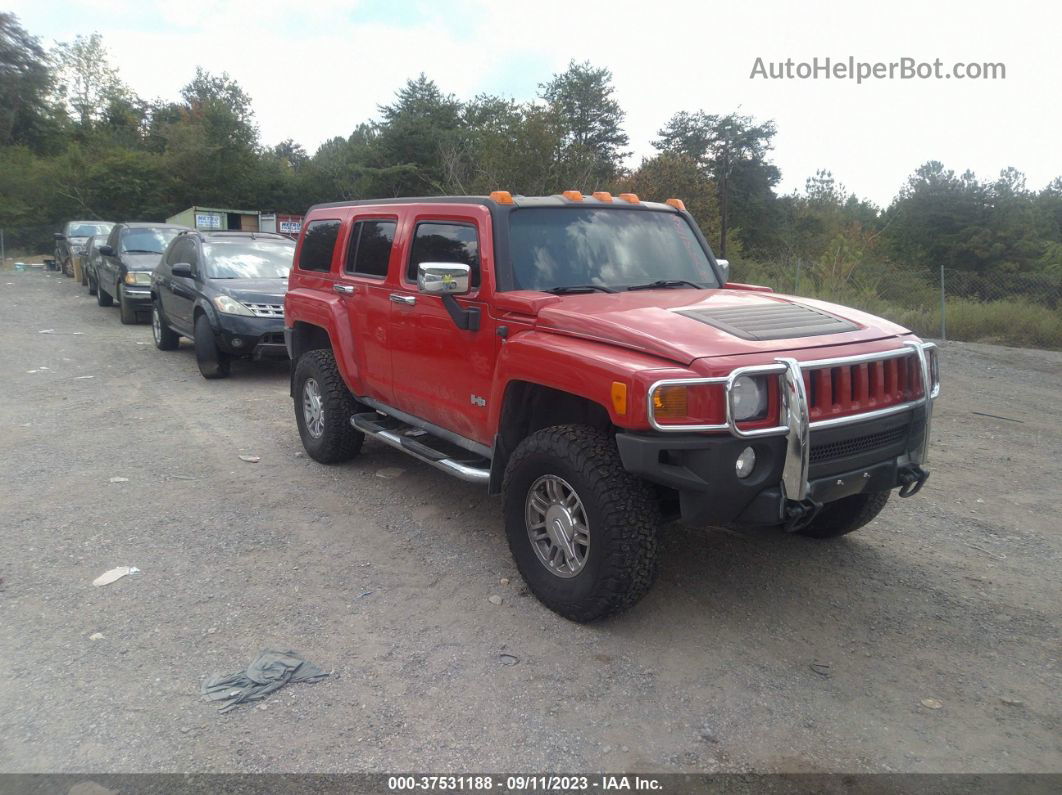 2007 Hummer H3 Suv Red vin: 5GTDN13E578104780