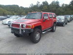 2007 Hummer H3 Suv Red vin: 5GTDN13E578104780