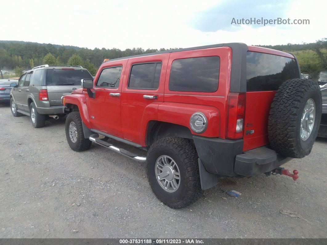 2007 Hummer H3 Suv Red vin: 5GTDN13E578104780