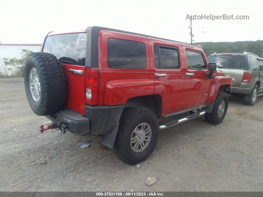 2007 Hummer H3 Suv Red vin: 5GTDN13E578104780