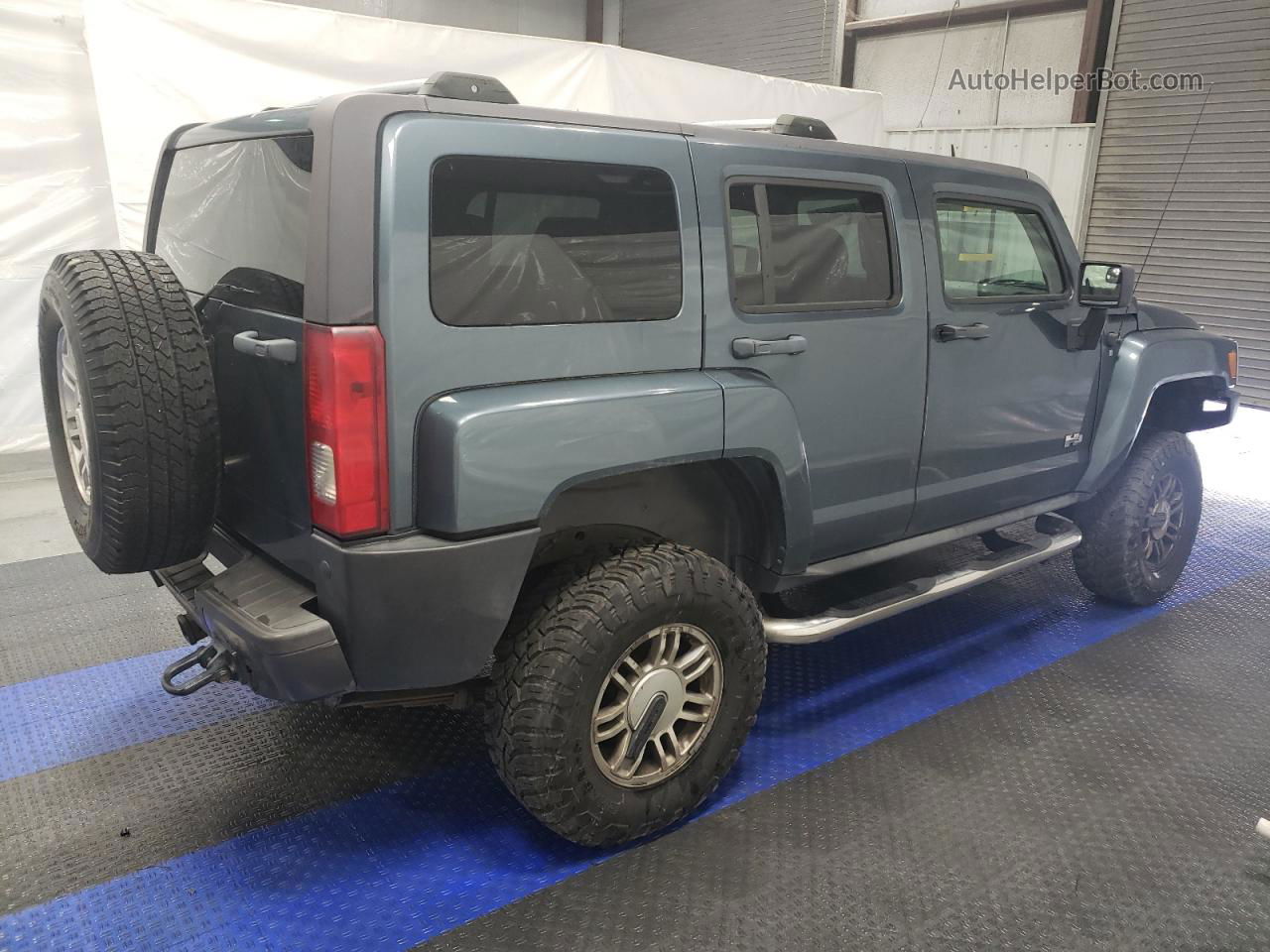 2007 Hummer H3  Blue vin: 5GTDN13E578144339