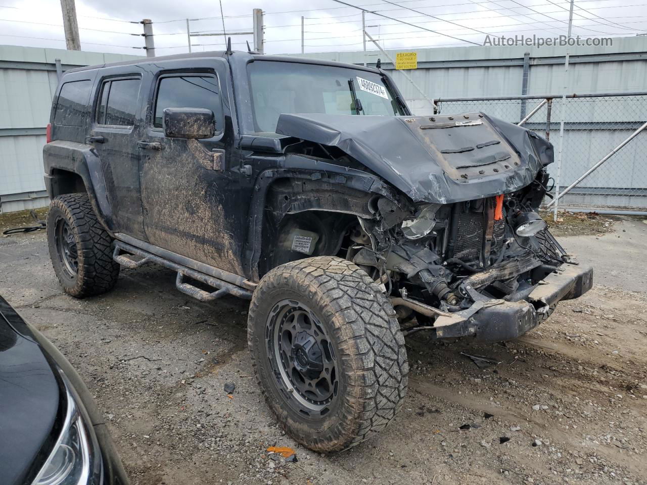 2007 Hummer H3  Черный vin: 5GTDN13E578165904