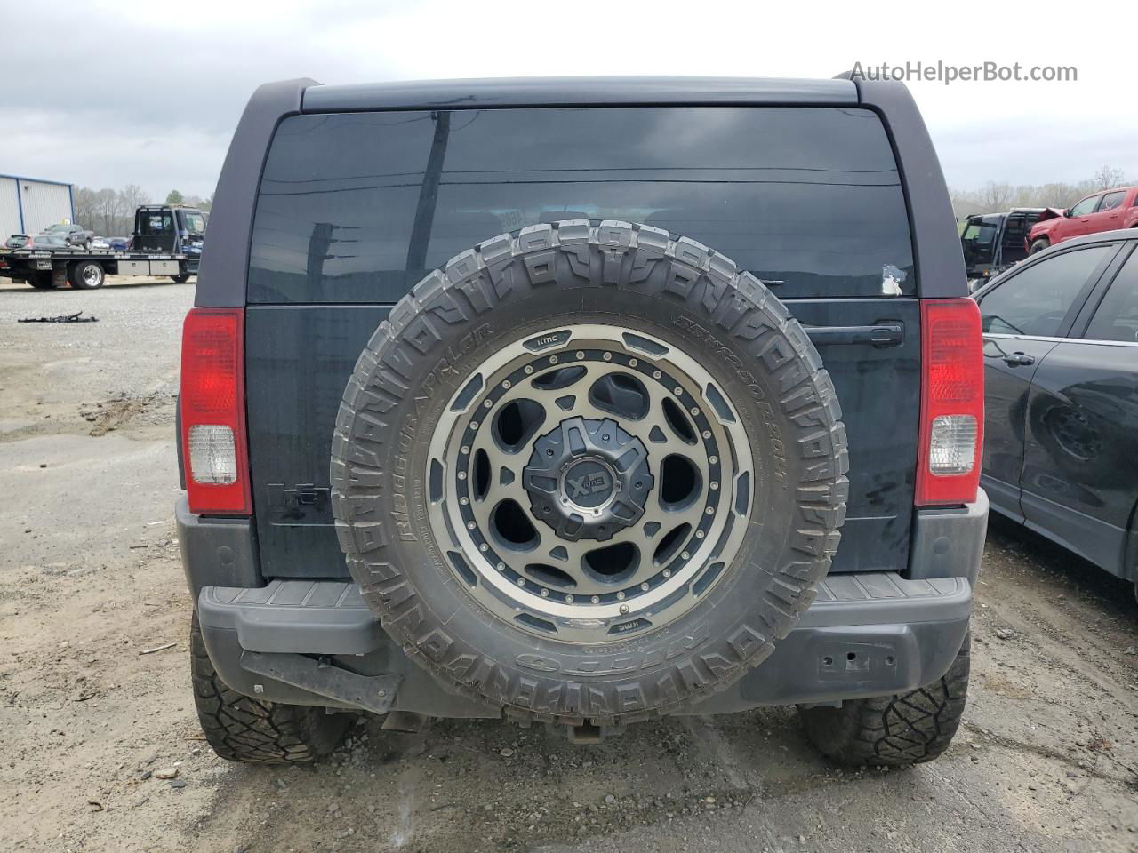 2007 Hummer H3  Черный vin: 5GTDN13E578165904