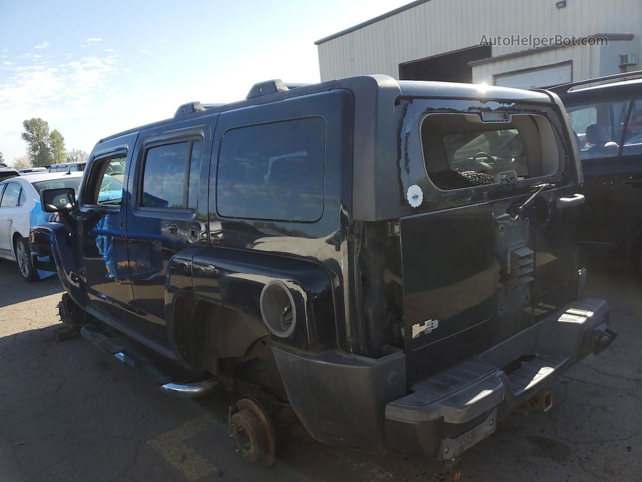 2007 Hummer H3  Black vin: 5GTDN13E578183447