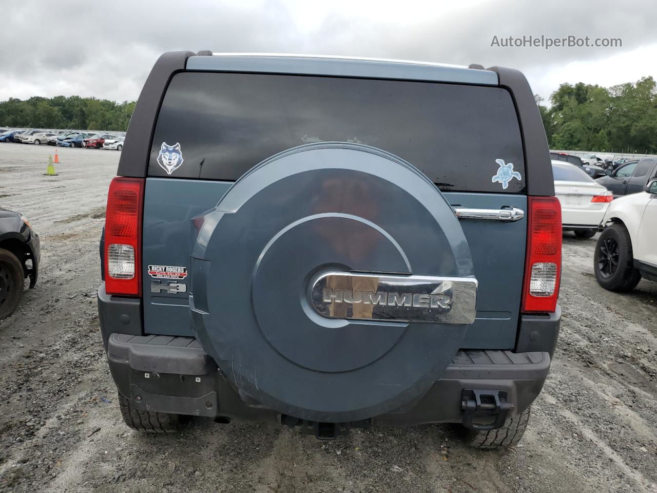 2007 Hummer H3  Бирюзовый vin: 5GTDN13E578194691