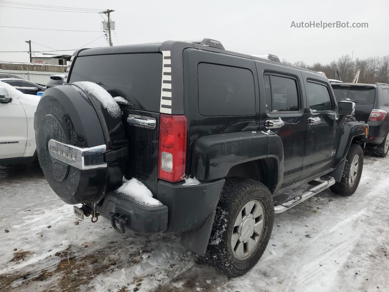 2007 Hummer H3  Black vin: 5GTDN13E578207584