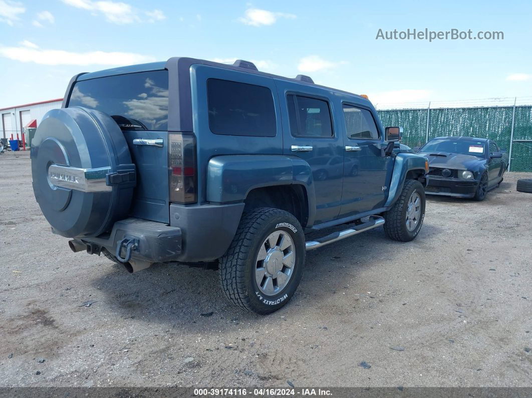 2007 Hummer H3 Suv   Blue vin: 5GTDN13E578219492