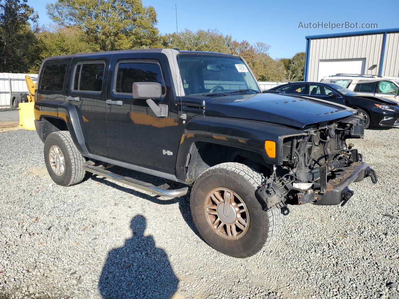 2007 Hummer H3  Black vin: 5GTDN13E578227723