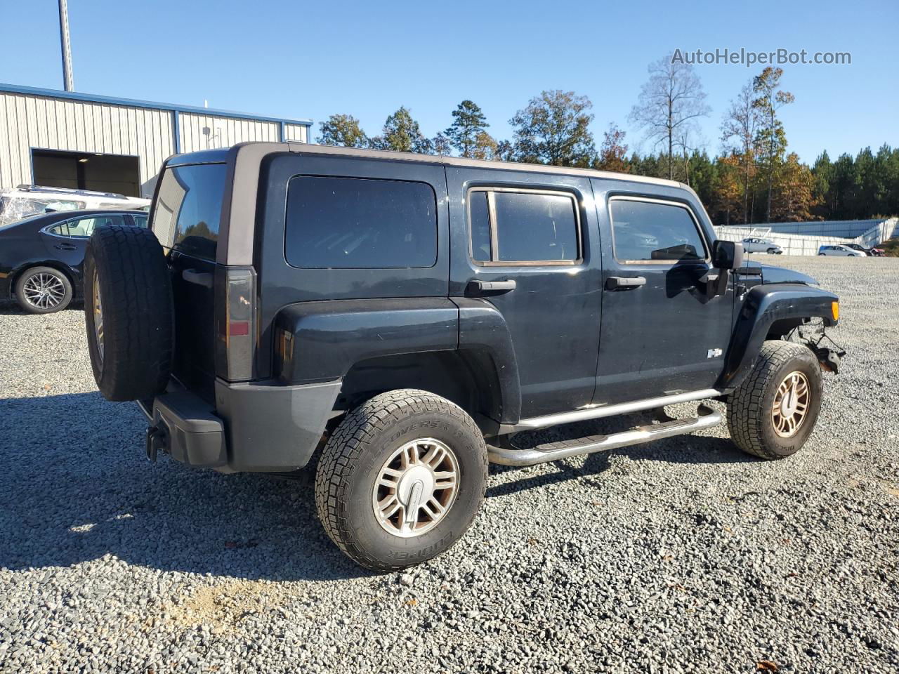 2007 Hummer H3  Black vin: 5GTDN13E578227723