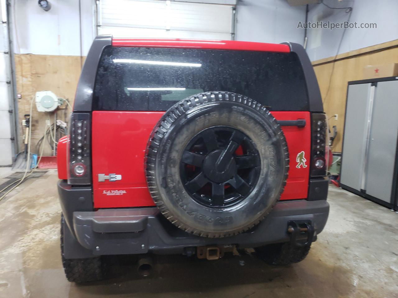 2007 Hummer H3  Красный vin: 5GTDN13E578246871