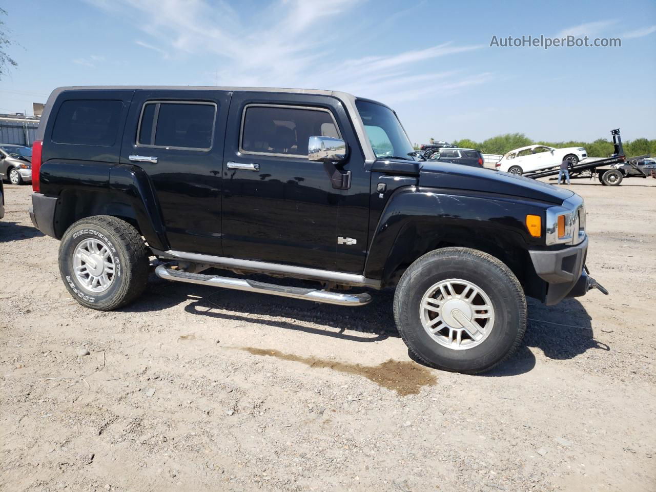 2007 Hummer H3  Black vin: 5GTDN13E578255439