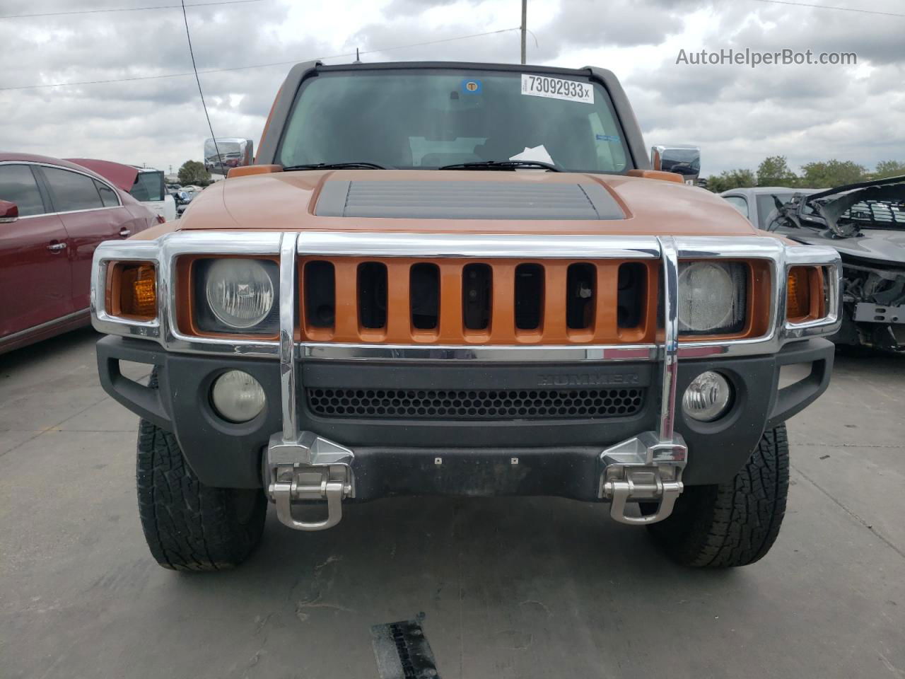 2007 Hummer H3  Orange vin: 5GTDN13E678107221