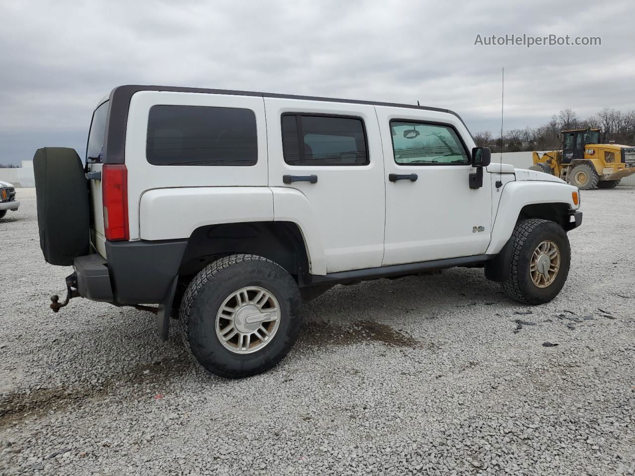 2007 Hummer H3  White vin: 5GTDN13E678140039