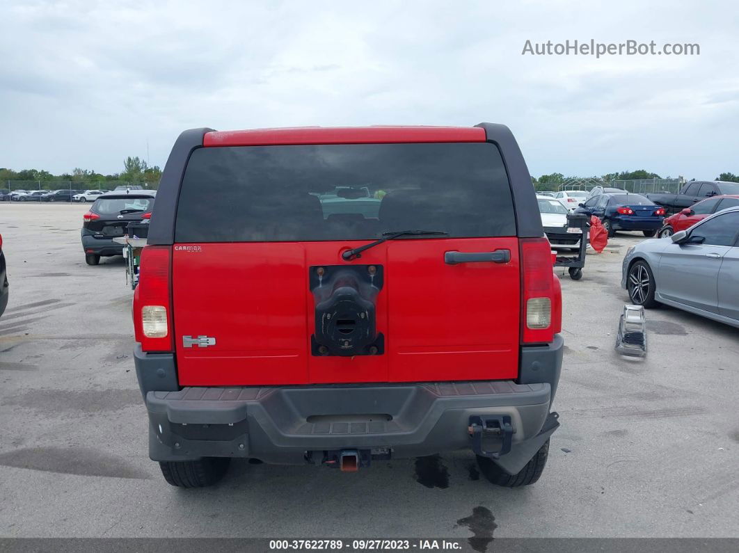 2007 Hummer H3 Suv Red vin: 5GTDN13E678155477