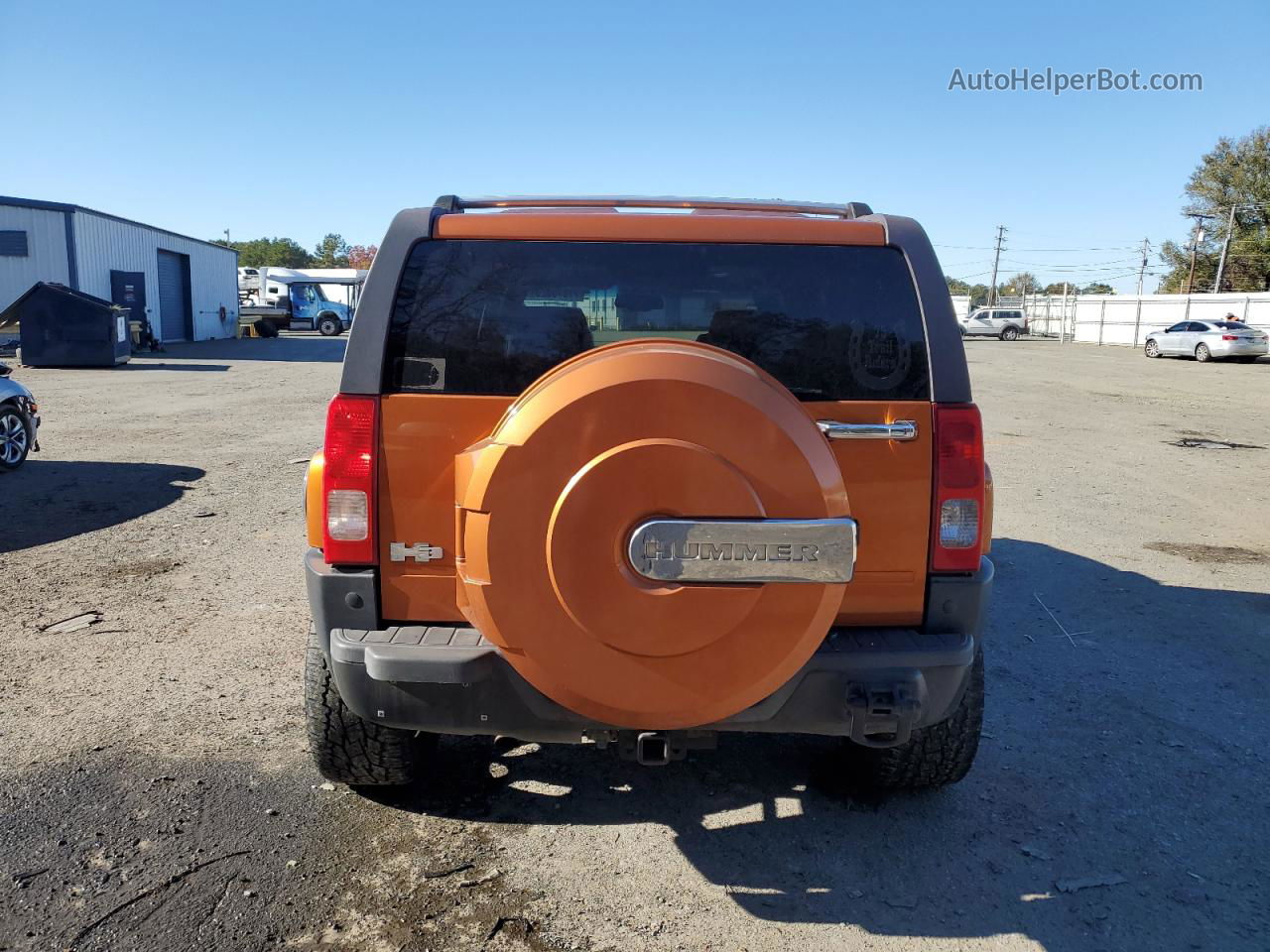 2007 Hummer H3  Оранжевый vin: 5GTDN13E678158248