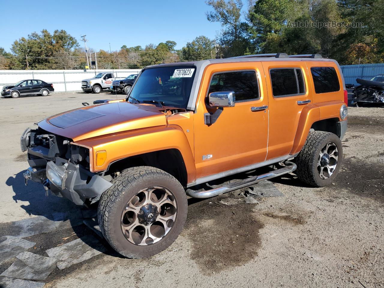 2007 Hummer H3  Orange vin: 5GTDN13E678158248