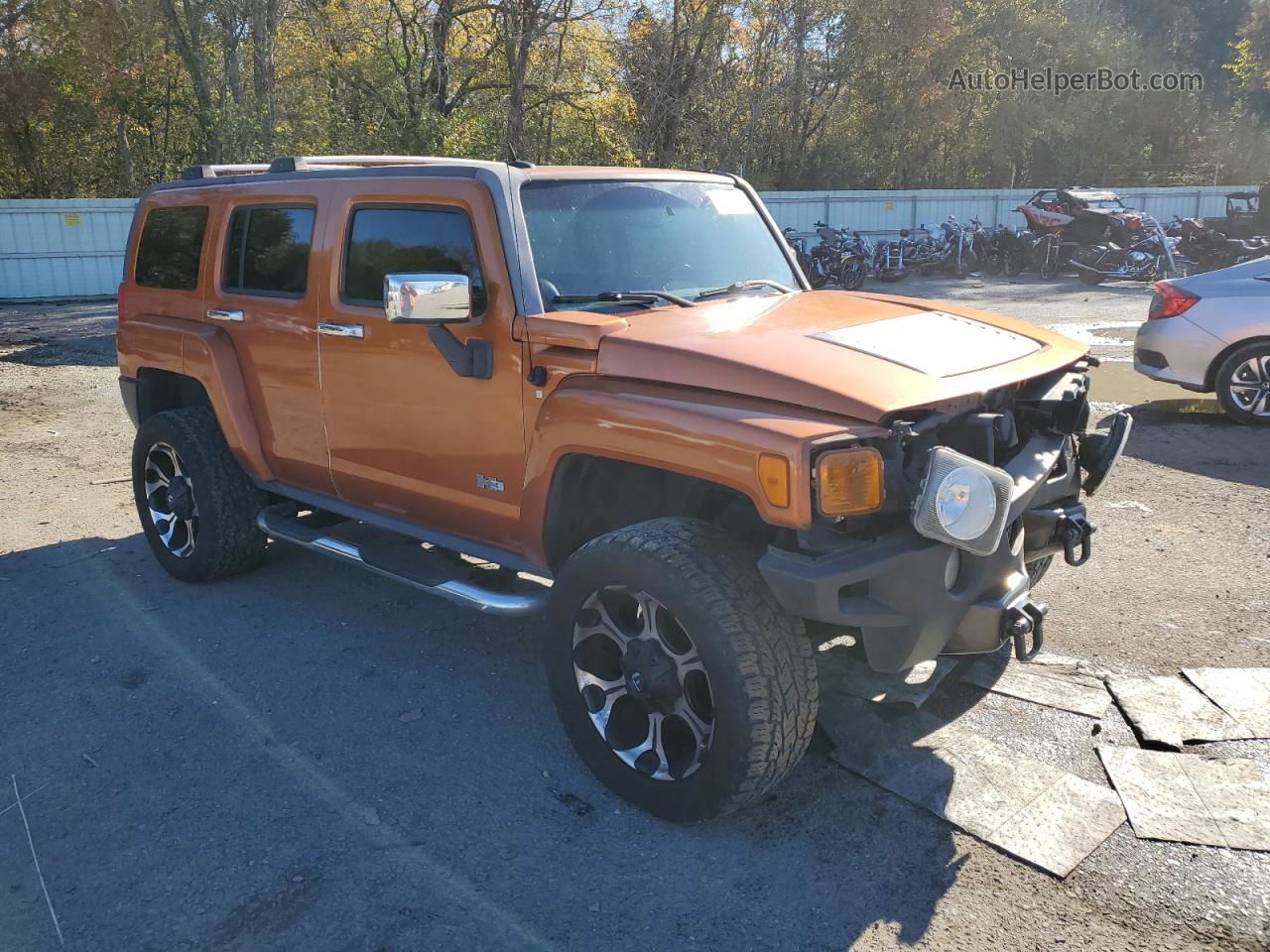 2007 Hummer H3  Orange vin: 5GTDN13E678158248