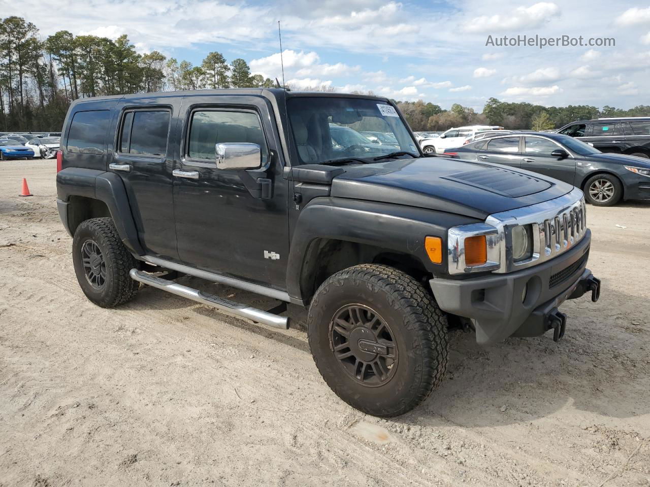 2007 Hummer H3  Black vin: 5GTDN13E678178645