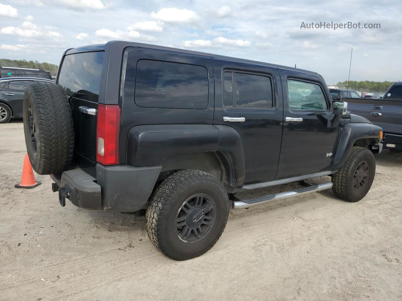 2007 Hummer H3  Black vin: 5GTDN13E678178645