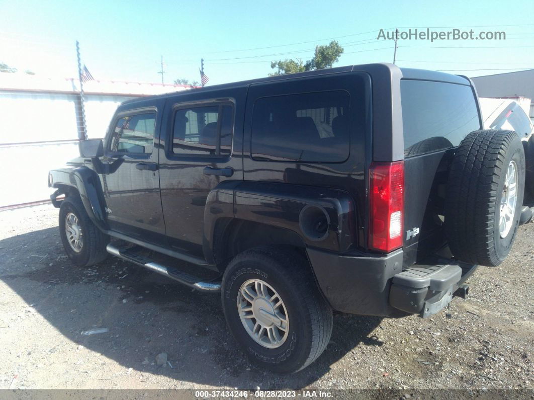 2007 Hummer H3 Suv Черный vin: 5GTDN13E678178919