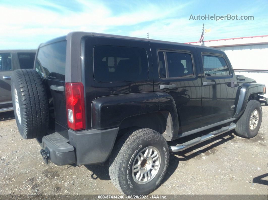 2007 Hummer H3 Suv Black vin: 5GTDN13E678178919