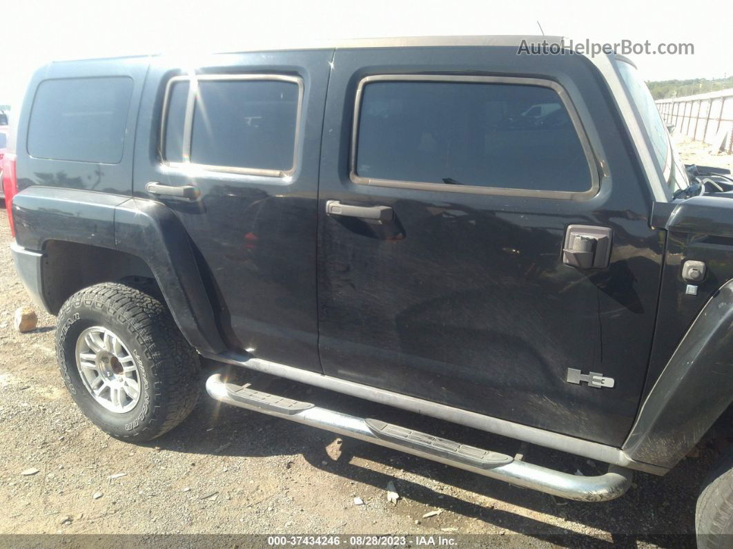 2007 Hummer H3 Suv Black vin: 5GTDN13E678178919