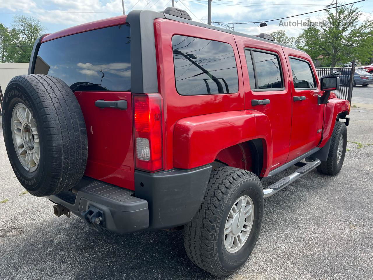 2007 Hummer H3  Красный vin: 5GTDN13E678182338