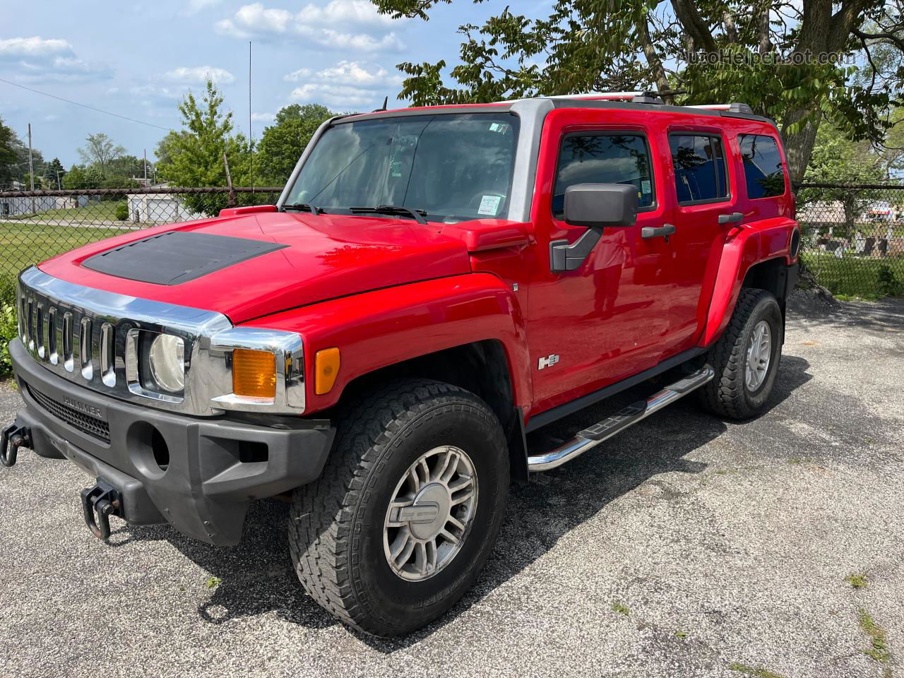 2007 Hummer H3  Красный vin: 5GTDN13E678182338