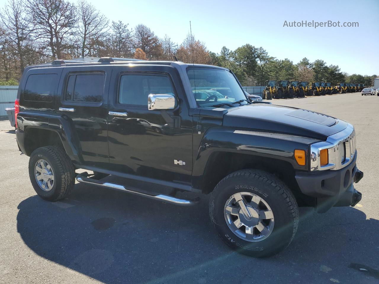 2007 Hummer H3  Черный vin: 5GTDN13E678189032