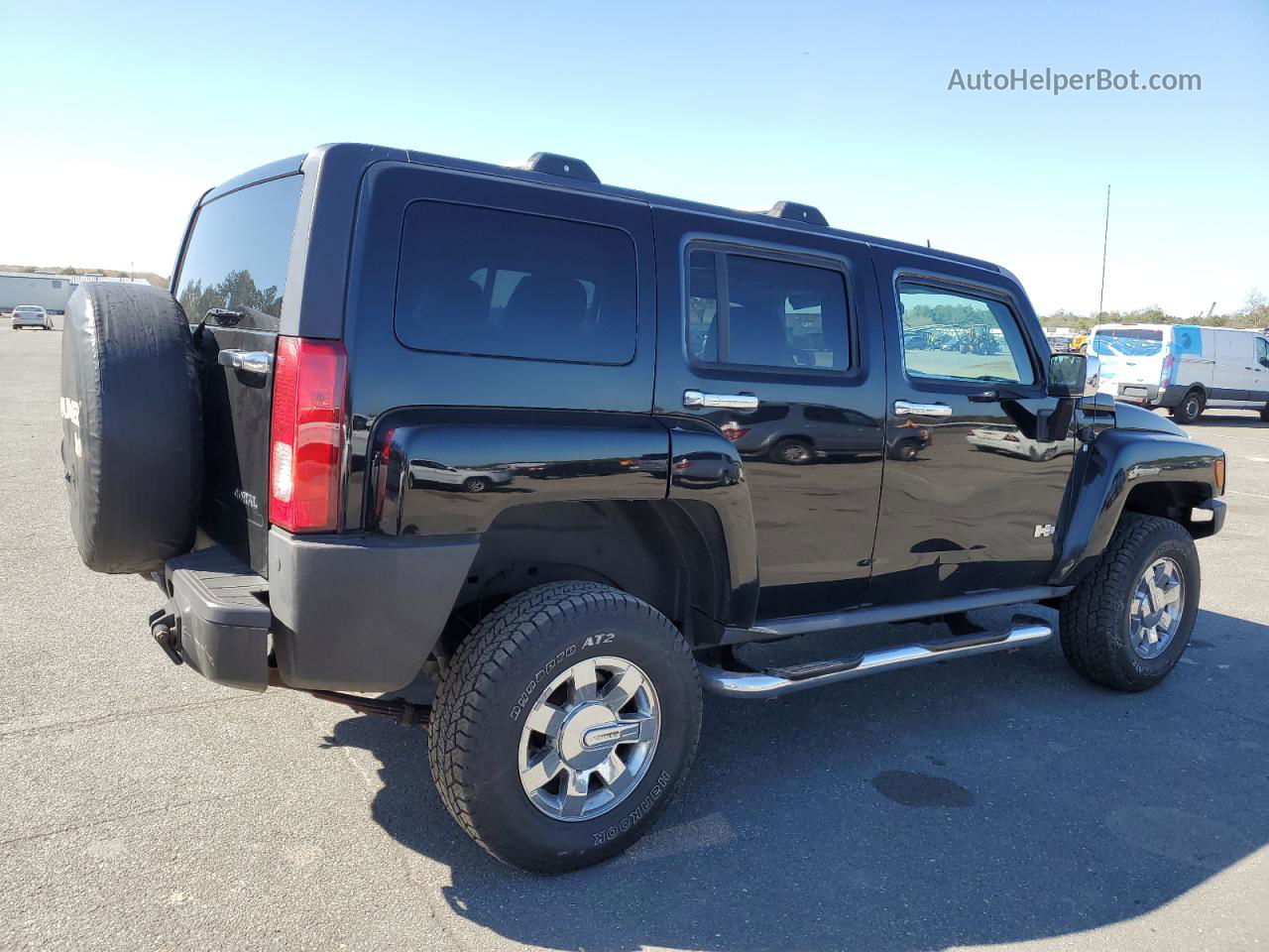 2007 Hummer H3  Черный vin: 5GTDN13E678189032