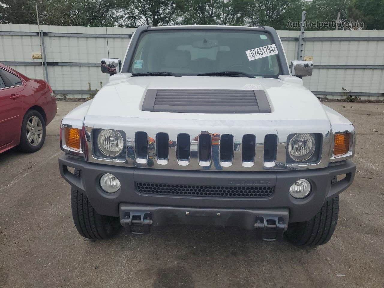 2007 Hummer H3  Белый vin: 5GTDN13E678215466