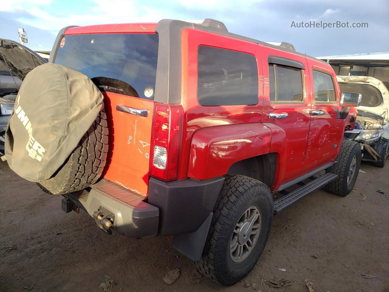 2007 Hummer H3  Красный vin: 5GTDN13E678222028