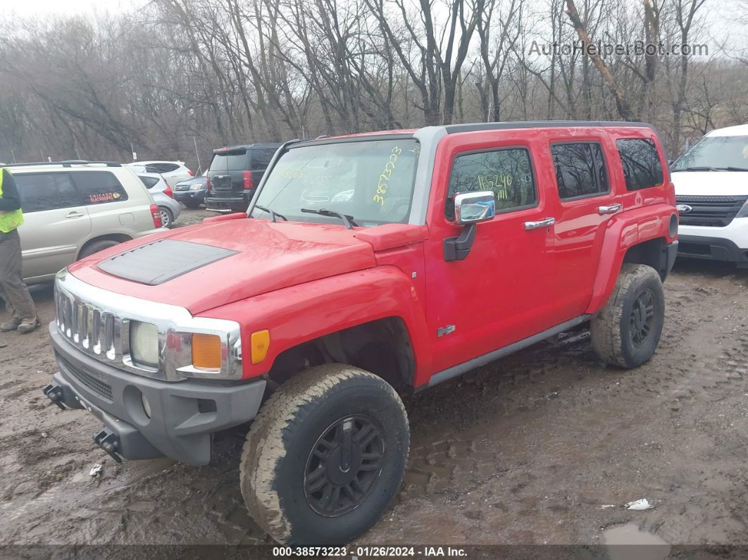 2007 Hummer H3 Suv   Red vin: 5GTDN13E778163684