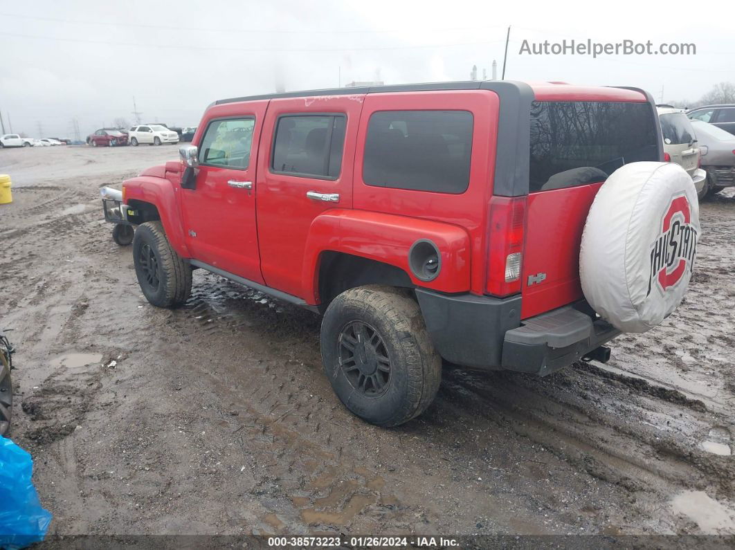 2007 Hummer H3 Suv   Red vin: 5GTDN13E778163684