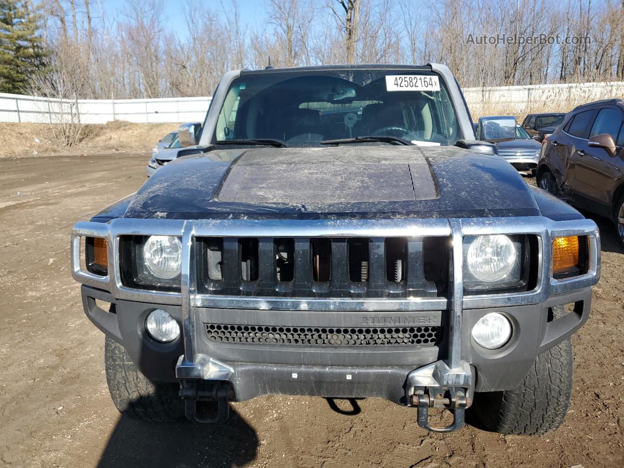 2007 Hummer H3  Black vin: 5GTDN13E778222250