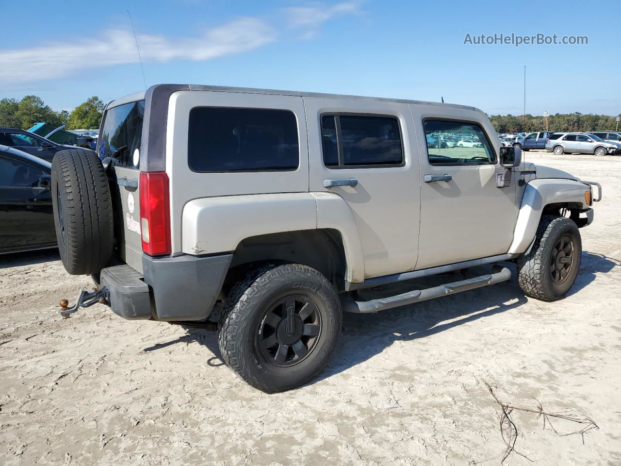 2007 Hummer H3  Бежевый vin: 5GTDN13E778244345