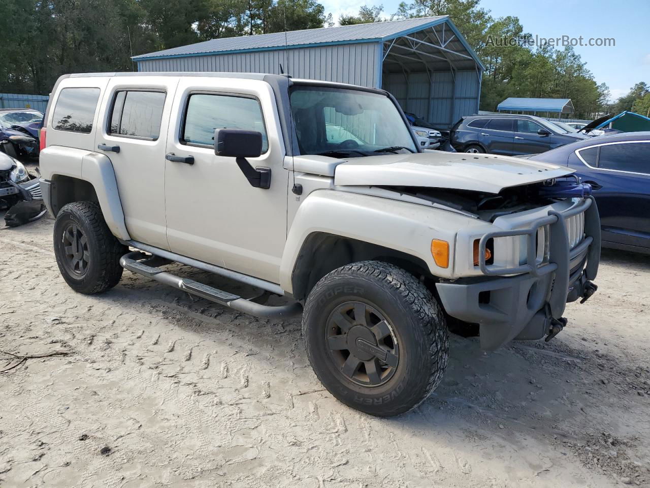 2007 Hummer H3  Бежевый vin: 5GTDN13E778244345