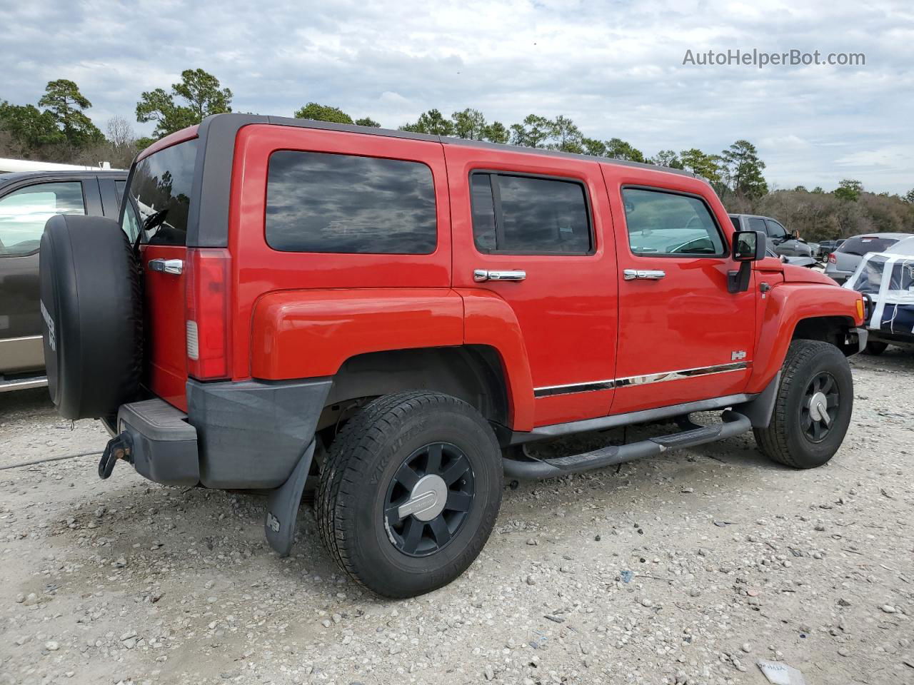 2007 Hummer H3  Красный vin: 5GTDN13E778252834