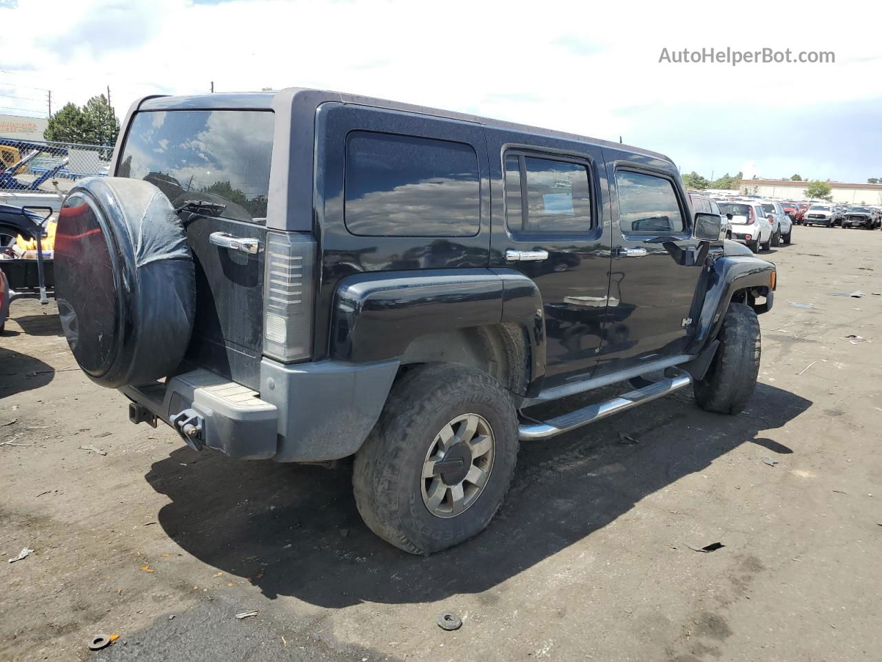 2007 Hummer H3  Black vin: 5GTDN13E778255670