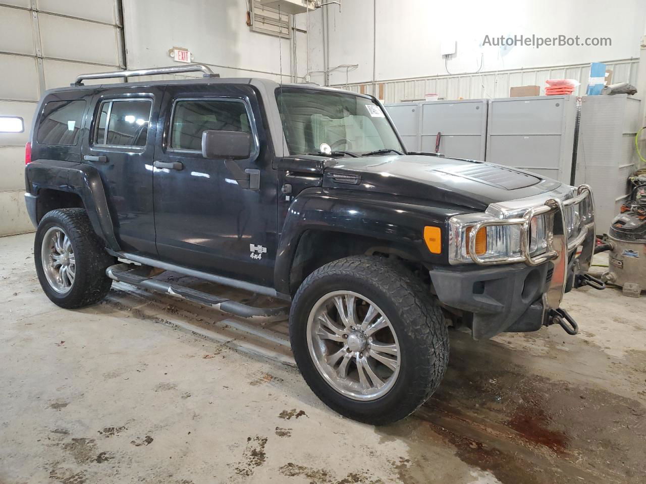 2007 Hummer H3  Черный vin: 5GTDN13E878105700